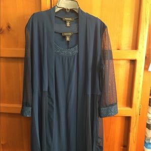 Blue cocktail, Mother of the Bride Dress w/ Jacket